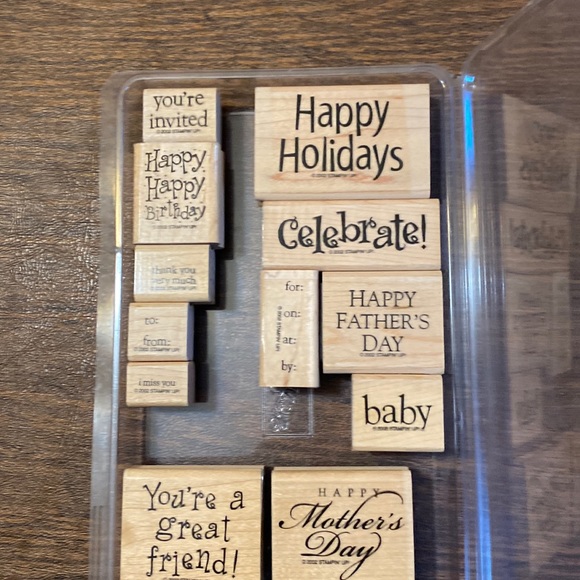 STAMPIN' UP! Bundle 3 sets to save 30%. "Greetings" (12 stamps) - Picture 1 of 4